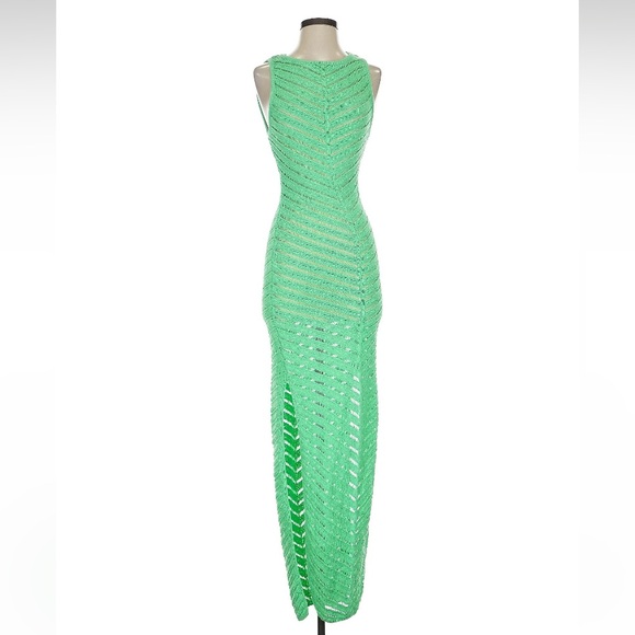 SHANI SHEMER MAXI DRESS BOHO CROCHET CUTOUT MAXI DRESS XS - Picture 2 of 6